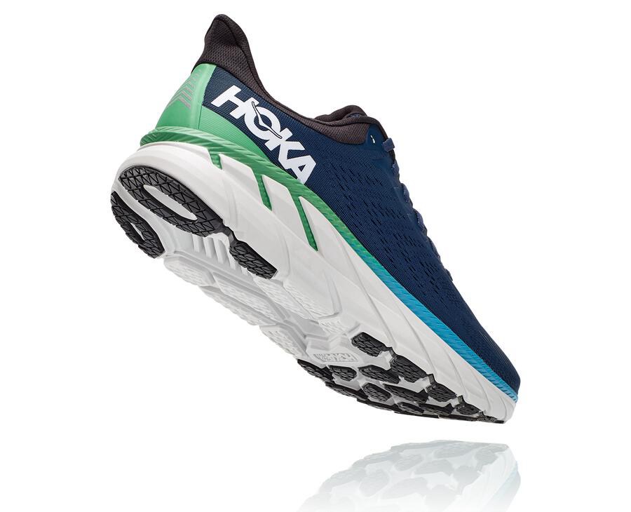 Hoka One One Tenisky Panske Námornícka Modrá - Clifton 7 - 28591-TUSN